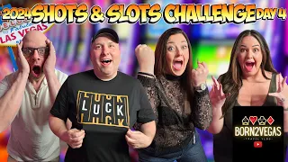 SHOTS & SLOTS CHALLENGE No.6 DOWNTOWN FREMONT and more - Vegas Travel Vlog, Day 4 - March 2024