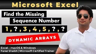 🔎Get The Missing Number from the list | Dynamic Arrays | macOS & Windows