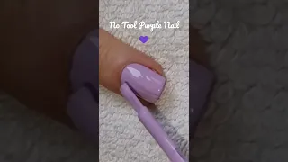 No Tool Nail Art In Purples! ✨ Easy Short Nails Manicure