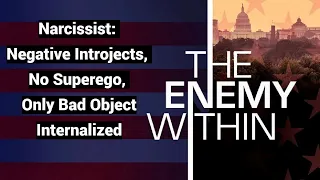 Narcissist: Negative Introjects, No Superego, Only Bad Object Internalized