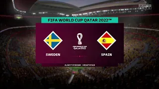 FIFA 23 | Sweden vs Spain - FIFA World Cup Qatar 2022 | Gameplay