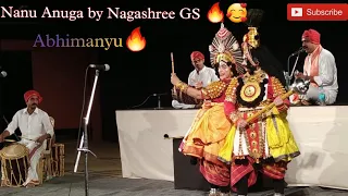 Nanu Anuga🔥Nagashree GS 😍Abhimanyu Kalaga Yakshagana Subraya Hebbar👌🥰