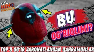 Top 8 Marvel qahramonlarining eng og'ir olgan jarohatlar sahnalari #1 kino haqida qahramonlar uzbek