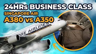 Singapore Air A380 vs A350 - Business Class - London to Melbourne