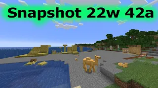 Minecraft Snapshot 22w 42a Camels, Bamboo blocks, Hanging signs and Chiseled Bookshelf