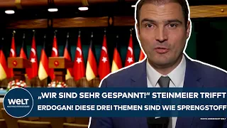 TÜRKEI: "Wir sind sehr gespannt!" Steinmeier bei Erdogan! Diese drei Punkte sind wie Sprengstoff