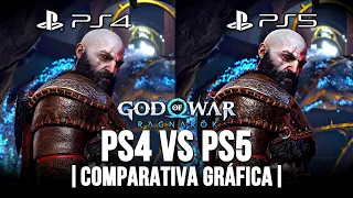 ASÍ ES GOD OF WAR RAGNAROK EN PS4 Y PS5 | Comparativa gráfica Te sorprenderás! #Shorts🔥