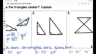 7.5 Similar Triangles: Angle, Angle Criterion