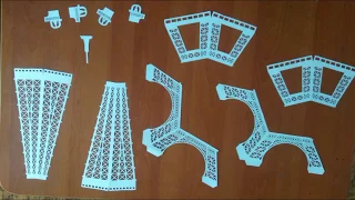 the eiffel tower pop up card make learn / всплывающая карта с Эйфелевой башней позволяет узнать