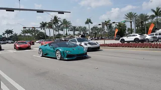 Supercar Saturday in Hollywood Florida! | So Many Supercars and Insane Pullouts and Sends!