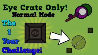 Surviv.io Eye Crate Only Challenge In NORMAL MODE! The Year Long Challenge... (Surviv.io Challenge)