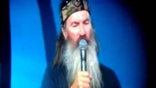 8/25/13 BIG BEARD PHIL ROBERTSON of DUCK DYNASTY @ HARVEST CRUSADE, ANGE...