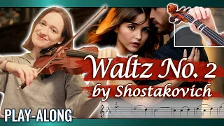 How to Play Waltz No. 2 by Shostakovich | Free Sheet Music | Violin Play Along Tutorial