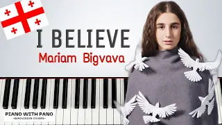 Mariam Bigvava - I Believe | Georgia 🇬🇪 | Piano Cover | Junior Eurovision 2022 #spinthemagic