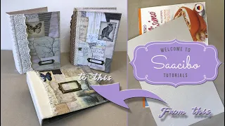 How to Make Junk Journal Covers from Recycled Cereal Boxes - Tutorial