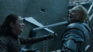 Arya and Lady Brienne Fight Scene. Game of Thrones season 7 Episode 4