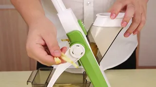 How to use ONCE FOR ALL Rapid-prep Mandoline Vegetable Slicer