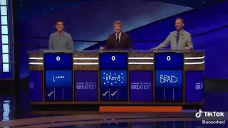 James Holzhauer Roasts Brad Rutter On Jeopardy G.O.A.T