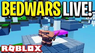 🔴Roblox Bedwars LIVE WITH VIEWERS!!!!!!!