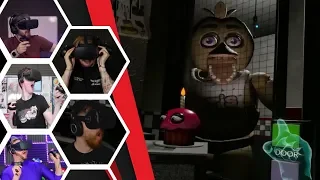 Let's Players Reaction To Experiencing FNAF 1 In The Official VR Game | FNAF Help Wanted