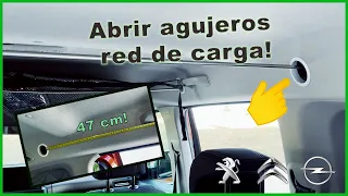 🛠 Hueco red de CARGA Rifter, Berlingo, Combo...  | muy FÁCIL 🪚  | Red de carga, mascotas...