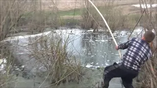 Рыбалка на паук, подъёмник.ОКУНЬ,КАРАСЬ