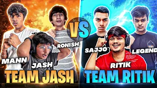 Free Fire TSG JASH Team😡 Vs TSG Ritik 😈 Winners Get To Rule Bootcamp -Garena Free Fire