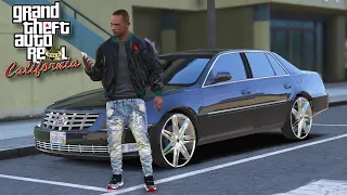 GTA 5 - REAL LA STREET LIFE - NEW LOWKEY CADILLAC DTS - LA REVO #18