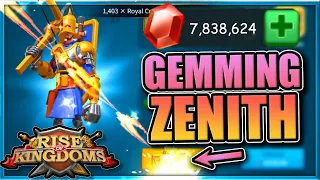 Gemming Troops for Zenith of Power [ROK strongest player - Yoda808] Rise of Kingdoms