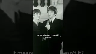 Somewhere in an alternate timeline #TheBeatles were replaced by The Shoes 👟 #archivefootage