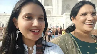 vlog2- We saw the gorgeous Taj Mahal🤍