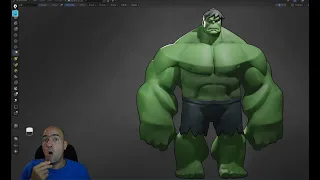 Sculpting Hulk Disney infinity in less than 2 hours