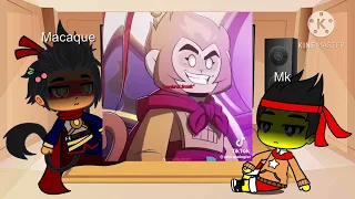 Macaque & Mk Reacts To Sun WuKong Angst - Lego Monkie Kid || Gacha Club || (Reaction)