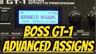Boss GT-1 - Advanced Assigns Tutorial - How To Assign Multiple Parameters