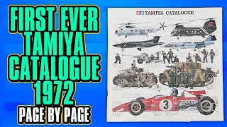 Tamiya Catalogue 1972 - First Ever scale model kit Catalog Vintage Brochure Style