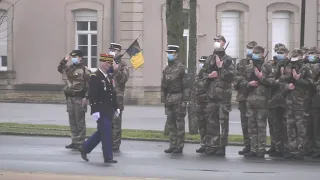 Cérémonie de remise des calots des EGAV de la 2e CIE stage 34/21