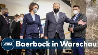 ANTRITTSBESUCHE VON SCHOLZ UND BAERBOCK: Zusammenarbeit in Paris, heikle Themen in Warschau