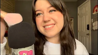 ASMR Up Close Whisper Ramble with Gentle Mic Brushing 💙☁️