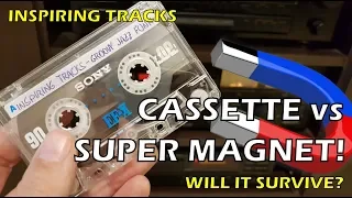 Cassette vs neodymium magnet - will it survive? (spoiler: nope)