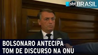 Ao SBT, Bolsonaro antecipa tom de discurso na Assembleia da ONU | SBT Brasil (19/09/22)