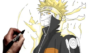 How To Draw Naruto (Intense) | Step By Step | Naruto