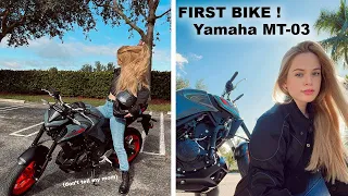 I Bought A Motorcycle! | Buying a 2021 Yamaha MT-03