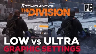 The Division PC LOW vs ULTRA Settings Graphics Comparasion