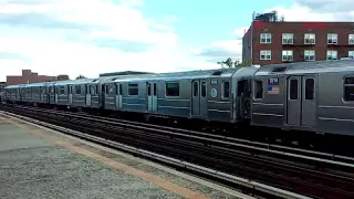 Nyc Subway R62A 7 TRAIN DEPARTS 82nd STREET JACKSON HEIGHTS QUEENS