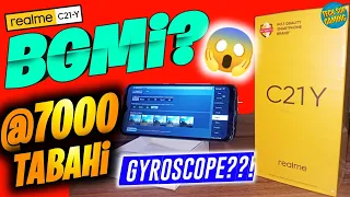 REALME C21Y 3gb ram UNBOXING and BGMi TEST FPS GYROSCOPE?? (HINDI)