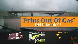 Prius Runs out of Gas and Battery Power