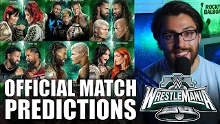 Official WWE WrestleMania 40 PREDICTIONS! Full Match Card & Winners! Will Cody Finish the Story?