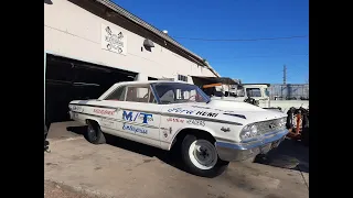 Mickey Thompson's 1963 1/2 Galaxie 500 Lightweight, 427ci FE with Mickey Thompson Hemi Heads.