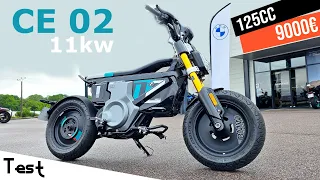 "Test" La première moto électrique BMW 🤩 "CE02 11kw de 2024"