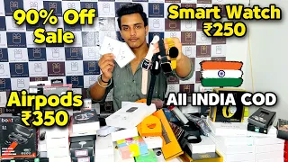 Smart Watch Just ₹250 | Cheapest Smart Gadgets | 90%Off | AirPods buds cheap price | heavy sale